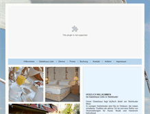 Tablet Screenshot of gaestehaus-liehr.de